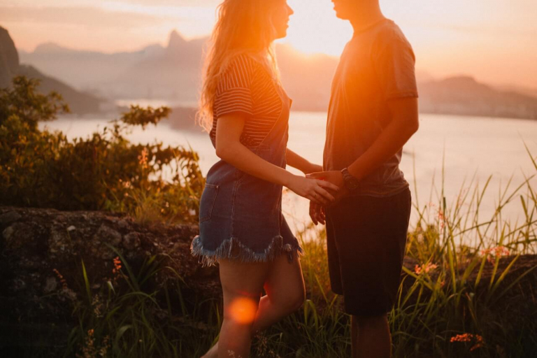 Woman Holding a Man's Hand